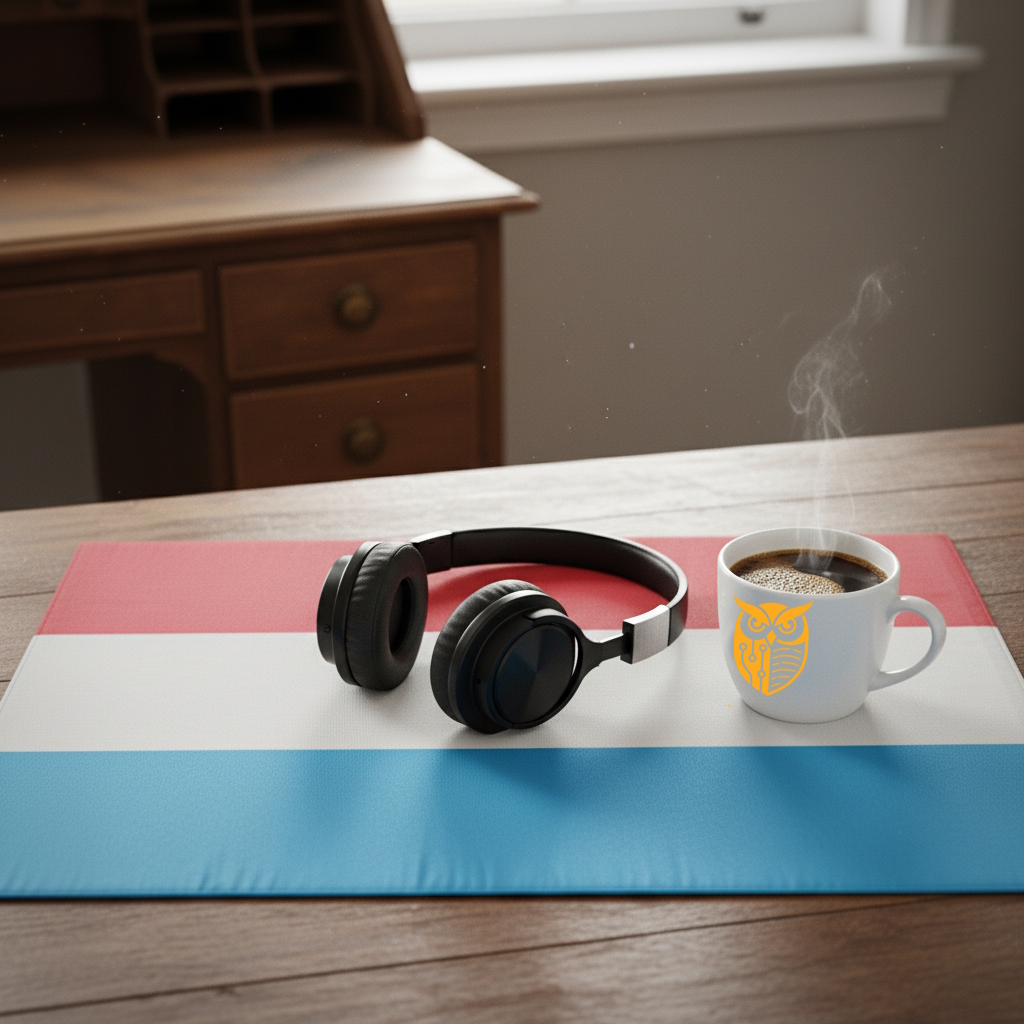 Kopfhörer um Fändel