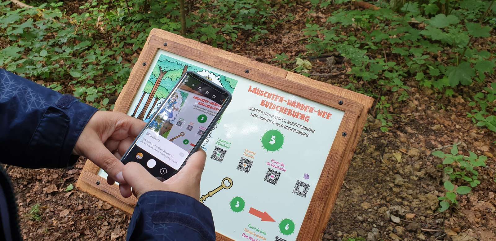 Schëld vum Lauschterwanderwee